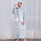 Couple Winter Bath Robe Hooded Night Dress Gown - NoirPyjamas